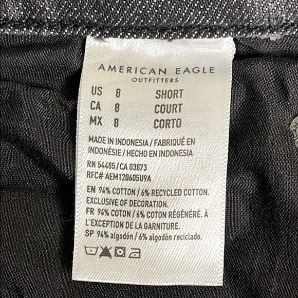 American Eagle Outfitters 90’s bootcut distressed black jeans, 8 short - Picture 11 of 13
